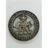 A King & Empire services rendered badge