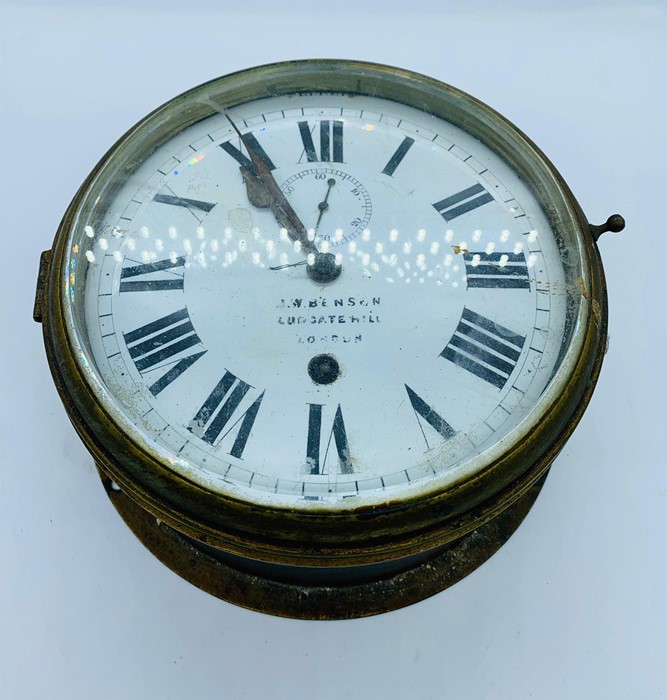 A Brass ship's clock