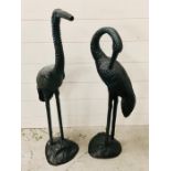 A pair of metal Garden Cranes