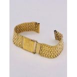 A 18ct yellow gold French Watch strap (21.2g)