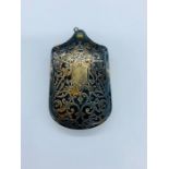 Georgian Ladies Dance card marker with silver filigree and ivory sheets