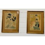 A Pair of oriental prints