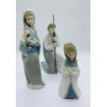 Three lladro figures