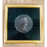 A Framed Napoleon Medallion