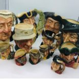 A Collection of Toby Jugs, various sizes and styles