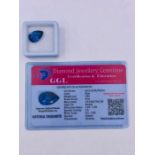 Natural Tanzanite Loose Gemstone With GGL Certificate/Report Stating The Tanzanite To Be 5.85cts