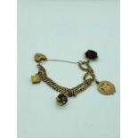 A 9ct gold ladies bracelet (30g)