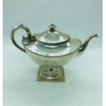A Sterling silver teapot marked Sterling and with Birmingham marks.