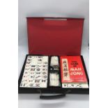 A boxed mah-jong set