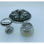 Small selection of silver items