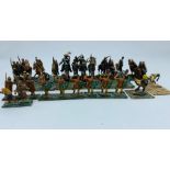 A selection of diecast Viking toy soldiers