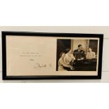 A Christmas Card with a photograph of George VI and his immediate family signed Elizabeth R