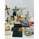 A selection of religious items