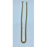 A 9ct yellow gold necklace (11.7g)