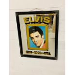 Elvis King of Rock and Roll Framed mirror