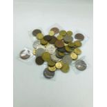 Quantity of Australian and New Zealand dollar coins and Australian penny coins