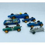 A selection of racing cars, Scalextric and Matchbox