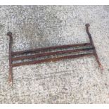 Cast iron fire grate front