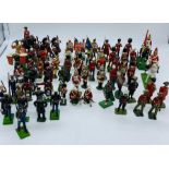 A selection of model diecast toy soldiers
