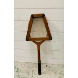 A Wooden Slazenger tennis racket
