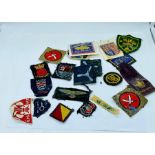 Selection of embroidered crest/merit patches