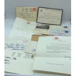 A selection of letters and correspondence between Sister Helen Rowe, midwife to the Royal Family and