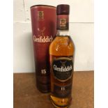 A Bottle of Glenfiddich 15 Years old Single Malt Whisky