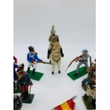 A various selection of diecast toy soldiers