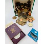 A Volume of coins to include pennies, crowns, uncirculated etc.