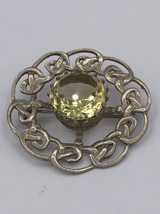 A Citrine Brooch