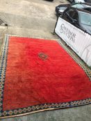 An Orange Moroccan rug AF