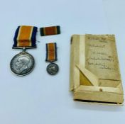 British war medal in original box for F14040 G.E.B Redway Ac AMI RNAS