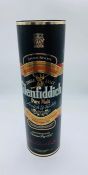 A bottle of Glenfiddich single malt