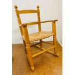 A Childs Pine Rocking Chair