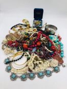 A large volume of costume jewellery