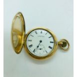 A Gents Gold Waltham Pocket Watch c.1920's