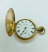 A Gents Gold Waltham Pocket Watch c.1920's