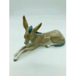 A Lladro figure of a donkey or foal marked Daisa 1977