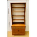 A Brandon teak cabinet from G-Plan 1960's with bookcase above