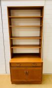 A Brandon teak cabinet from G-Plan 1960's with bookcase above