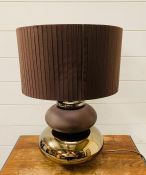 A contemporary table top lamp