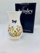 A boxed Aynsley vase
