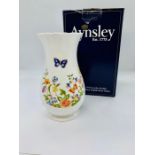 A boxed Aynsley vase