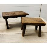 Two Arts and Craft stools