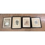 Selection of miniature prints of various scene
