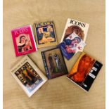 A selection of seven books on icons