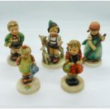 A selection of Hummel figures marked SW. Goebel of West Germany figurines AF
