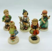 A selection of Hummel figures marked SW. Goebel of West Germany figurines AF