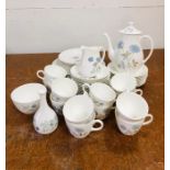 A Wedgwood "Ice Rose" pattern ten piece tea set