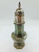 A Hallmarked silver sugar shaker